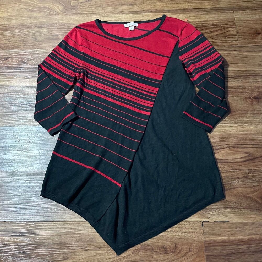 CB Established 1962 Pullover Sweater Knit Stretch Red Women’s Size Large